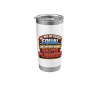 Men were Created Equal Only The Finest Become Master Plumber Stainless Steel Insulated Tumbler