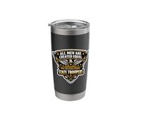 Men were Created Equal Only The Finest Become State Troopers Stainless Steel Insulated Tumbler