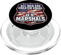 Men Were Created Equal Only The Finest Become US Marshals PopSockets PopGrip for MagSafe