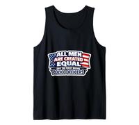 Men were Created Equal The Finest Become Police Officer USA Tank Top