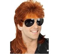 Men Wigs Blonde Curls '70s '80s Halloween Costumes Punk Rock Wigs Fancy Disco Party Wigs Lace Front Wig Curly (D, One Size)