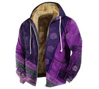 Men Winter Coats Chamarras para Hombres para Frio Mens Hoodies Parka Jacket Men Mens Long Jacket Mens Winter Coats Sherpa Jacket Men Long Jacket for Men Jackets for Men（1-Dark Purple,X-Large）
