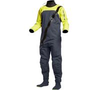 Men Winter Kayak 3-Layer Waterproof Fabric Latex Cuffs Splash Collar Flat Water Paddling One-Piece Yellow M