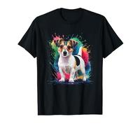 Men Woman Colorful Watercolor Jack Russell T-Shirt