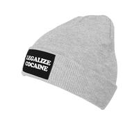 Men Women Baggy Skull Cap Legalize Cocaine Ski Hat Stretchy Warm Hat Unisex Beany Cap for Biking Summer Trip