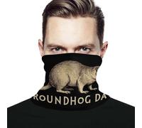 Men Women Balaclava Vintage Groundhog Day Tube Scarf Multifunctional Bandana Quick Drying Neck Warmer For Volleyball Football Fishing
