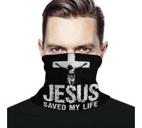 Men Women Bandana Jesus Saved My Life Magic Headband Microfiber Neck Gaiter Durable Balaclava For Football Yoga Camping