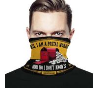Men Women Bandana Postal Worker Funny Yes I Am A Postal Worker Balaclava Stylish Neck Warmer Windproof Headwear For Football Outdoor Sports