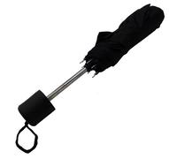 Men Women Black Super Mini Compact Folding Handbag Black Umbrella Brolly