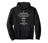 MEN WOMEN BRITISH PATRIOT PROUD SUPPORT STARMER THE PROBLEM Pullover Hoodie
