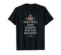 Men Women British Patriot Proud Support They'll Keep Coming T-Shirt