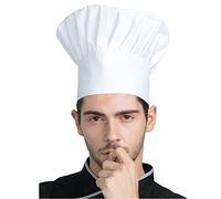 Men Women Chef Hat Adjustable Chef Cooking Cap Unisex Adult Cotton Kitchen Chef Cap Round-top Chef Work Hat Cater Baker Cooking Hat Baking Hat Food Service Cap For Home Hotel Restaurant Cooking Baking