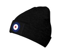 Men Women Chemo Hat Round British RAF Royal Force Plain Knit Hat Warm Knit Hat Quickly Dry Beanie Hat for Winter Cycling Sports