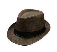 Men Women Classic Fedora Caps Solid Color Structured Cotton Autumn Winter Jazz Cap Unisex Wedding Gardening Church Hats