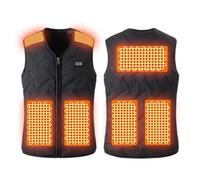 Men Women Electric Heated Vest, USB Rechargeable Heated Gilet with 7 Heating Zone 3 Temperature Levels Heating Waistcoat V-Neck Body Warmer Slim Fit Cold-Proof Clothes Lightweight Warm Tank Tops