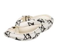 Men Women Fashion Sandals Non Slip Bathroom Slippers Stylish Printed Cloud Sliders Soft Comfortable Shower Footwear Thick Sole Beach Sandals Easy Wear Pool Bath Seaside Beige