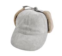 Men Women Felt Baseball Cap with Earflap Winter Warm Thermal Windproof Ski Cap Hunting Hat Balaclava Ear Warmer Headwear for Cycling Running Skiing Snowboarding
