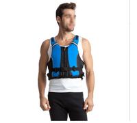 Men Women Float Jacket Adjustable Fit High Buoyancy Lightweight with Arc-Shaped Curve for Swimming Kayaking Paddleboarding Water Sports Use(Blue,Large-X-Large)