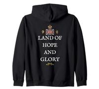 MEN WOMEN GREAT BRITAIN PROUD BRITISH PATRIOT HOPE AND GLORY Zip Hoodie