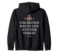 MEN WOMEN GREAT BRITAIN PROUD BRITISH PATRIOT WAY OF LIFE UK Zip Hoodie