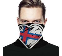 Men Women Headwear Faroe Islands Faroese Faeroese Flag Heart Magic Headband Quick Drying Balaclava Microfiber Neck Gaiter For Climbing Football Snowboarding