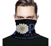 Men Women Headwear Irritable Bowel Syndrome Awareness Flower Neck Gaiter Multifunctional Headscarf Durable Magic Headband For Outdoor Camping Fishing