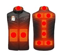 Men Women Heated Vest Elastic Heated Jacket USB Rechargeable Heating Body Warmer Lightweight Waistcoat 3 Adjustable Temperature Unisex Heated Gilet for Outdoor Motorcycle Riding Hunting Clearance