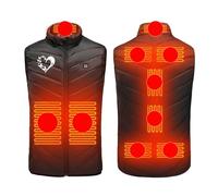 Men Women Heated Vest Elastic Heated Jacket USB Rechargeable Heating Body Warmer Lightweight Waistcoat 3 Adjustable Temperature Unisex Heated Gilet for Outdoor Motorcycle Riding Hunting Clearance