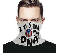 Men Women Magic Headband It'S My Dna Puerto Rico Flag Neck Warmer Quick Drying Headscarf Warmer Balaclava For Tennis Volleyball Camping