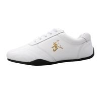 Men Women Martial Art Trainers Lightweight Kung Fu Taichi Sneakers Soft Athletic Fitness Gym Sport Shoes,White,9 UK
