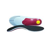 Men Women Massage Shoe Inserts, Orthotic X/O Valgus Flat Feet Arch Support Shoe Shock Absorption Insoles, Relief Plantar Fasciitis Heel Pain, for Walking Running Hiking Exercises(Red (Tow Pair),S)