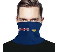 Men Women Neck Gaiter Turks And Caicos Islands Flag Magic Headband Durable Neck Warmer Multifunctional Tube Scarf For Running Outdoor Snowboarding