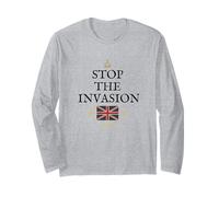MEN WOMEN PATRIOTIC BRITAIN SUPPORT ENGLISH INVASION UK Long Sleeve T-Shirt
