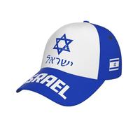 Men Women Peaked Cap Israel David Star Baseball Cap Low Profile Ball Cap Classic Trucker Hat for Summer Sport Golf