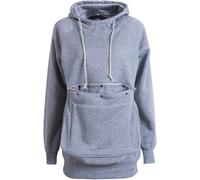Men Women Pet Pouch Hoodie Long Sleeve Big Kangaroo Pocket Pullover Cat Puppy Holder Hooded Sweatshirt,Grey,M