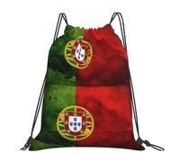 Men Women Portugal Portuguese Flag Unisex String Backpack Lightweight Swimming Bag Waterproof Drawstring Backpack For Gym Sports Hiking