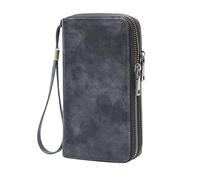 Men Women RFID Wallet Double Loose Leaf Short Solid Color Korean Vertical Casual Commute Business