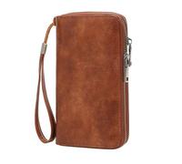 Men Women RFID Wallet Double Loose Leaf Short Solid Color Korean Vertical Casual Commute Business