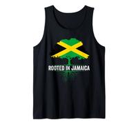 Men Women Rooted in Jamaica Clothing Jamaica Flag Tank Top
