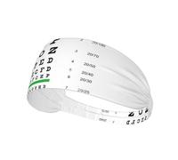 Men Women Snellen Eye Chart Funny If U Can Read This Workout Sweat Bands Sports Headbands For Running Yoga Golf Gym Camping Tennis