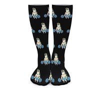 Men Women Socks Gym Uni-Corn Weightlifting Work Socks Soft Sport Sock Moisture Wicking Athletic Socks, For Basketball, Yoga, 40Cm