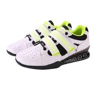 Men Women Squat Weightlifting Shoes,Weightlifting Squat Shoes,Deadlift Gym Trainers,Non-Slip,Breathable,Adjustable Tightness,for Heavy Lifting Deadlifting,Weight Training Green