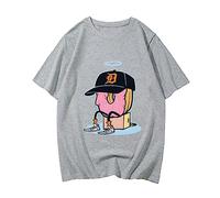 Men Women Tees J Dilla Fashion T Shirts Casual Sport T Shirt Round Neck Short Sleeve Tee Top Plus Size XS-4XL-Gray||L