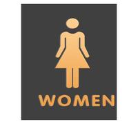 Men Women Toilet Signs Wc Signage Shopping Mall Office Buildings Door Plates Reminder Indicator Plaque Orientation Sign(Color-L)