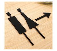 Men Women Toilet Signs Wc Signage Shopping Mall Office Buildings Door Plates Reminder Indicator Plaque Orientation Sign(4)