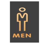 Men Women Toilet Signs Wc Signage Shopping Mall Office Buildings Door Plates Reminder Indicator Plaque Orientation Sign(Color-G)
