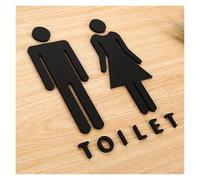 Men Women Toilet Signs Wc Signage Shopping Mall Office Buildings Door Plates Reminder Indicator Plaque Orientation Sign(3)
