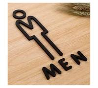 Men Women Toilet Signs Wc Signage Shopping Mall Office Buildings Door Plates Reminder Indicator Plaque Orientation Sign(Color-A)