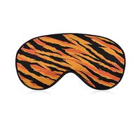 Men Women Travel Sleep Mask Compatible with Cool Animal Print Tiger Stripes Blindfold, Lightweight and Comfortable Adjustable Eye Masks Night Blindfold Eyeshade for Sleeping, Travel, Shift Work, Nap