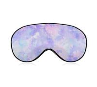 Men Women Travel Sleep Mask Floral Purple Tie Dye Print Eye Mask Shade Cover Blocks Light Blindfold Mask
